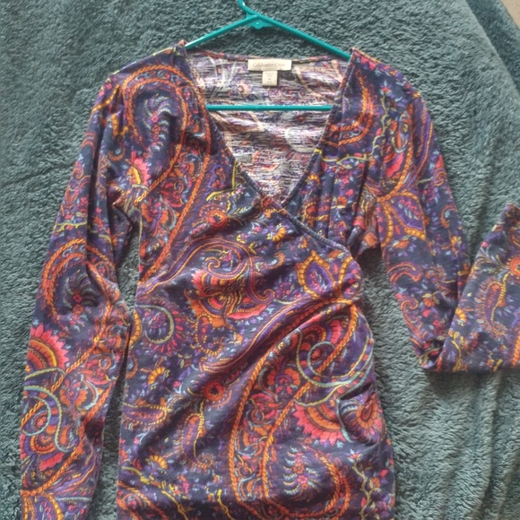 Like New Cold water Creek Wrap Shirt - Picture 2 of 7